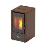 Estufa de pellet Mignon 7kW marrón Stove Canadian