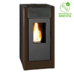 Hidroestufa de pellet TJ Velika 14,9 kW marrón